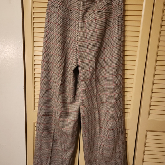 J Crew Plaid Wide Leg Pant - Picture 2 of 3